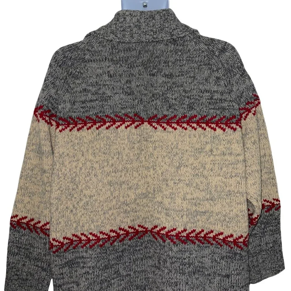Eddie Bauer Vintage Y2K 100% Lambswool Christmas Holiday Pullover Sweater M - Picture 7 of 10